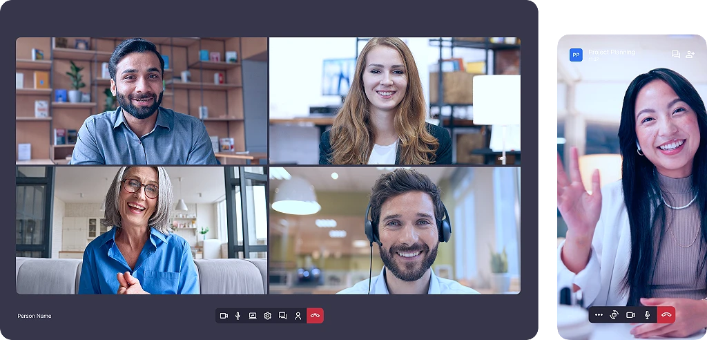 Secure communication software for video meetings, chat and team collaboration